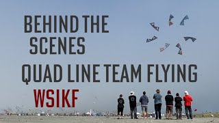 Behind-The-Scenes Quad Line Team Flying At Washington State International Kite Festival - WSIKF