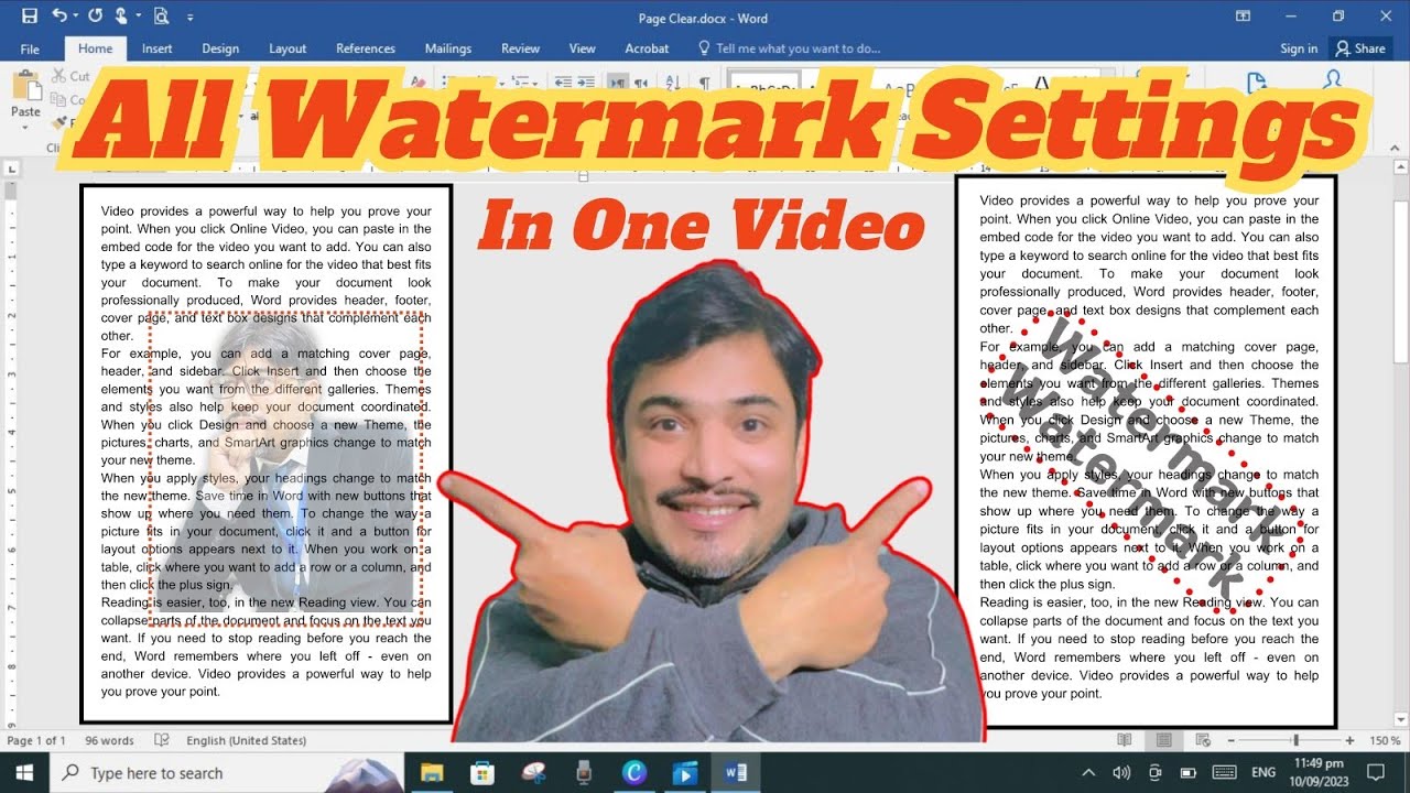 How to Add or Remove Watermarks in MS Word [2024] - Picture Watermark ...