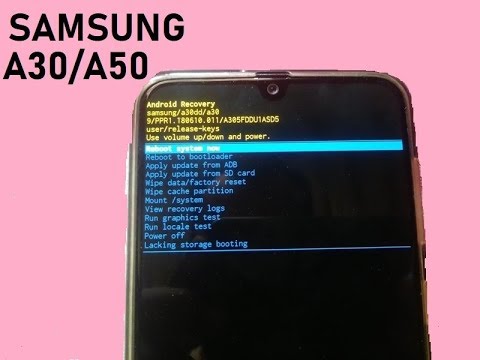 Samsung A50 Recovery Mode