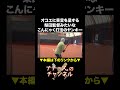 オコエに苦言を呈する梨田監督みたいなこんにゃく打法のヤンキー #ナチョス。 #けんやくん #こんにゃく打法 #梨田昌孝 #オコエ瑠偉