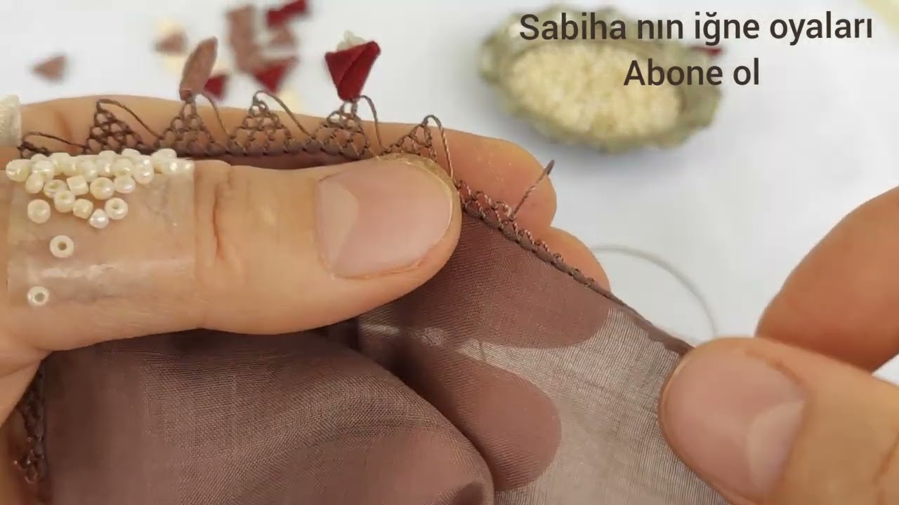 Kurdele oyası yapılışı #iğneoyası #keşfet #cenkyazma