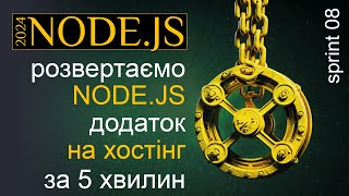 Викладаємо NODE.JS додаток на хостинг за 5 хвилин