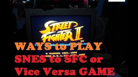 How to PLAY SNES to SFC GAME CARTS or Vice Versa