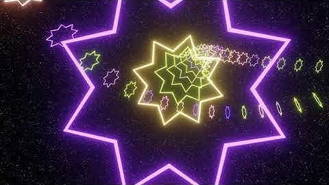 Free VJ Loop Roller Coaster of Stars - Blender 3.3 Animation