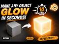 Make ANY Object Glow in Blender in Seconds!