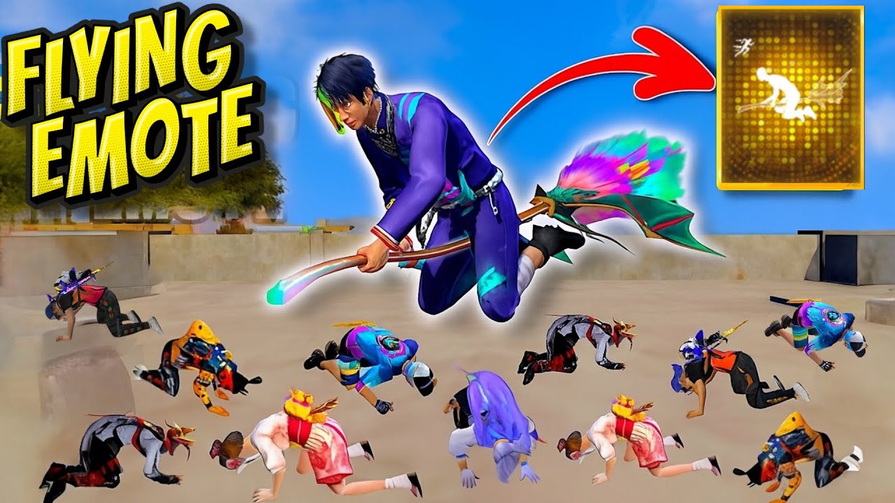 हवा मे उड़ा दिया😂BUY THE NEW “HARRY POTTER EMOTE" WITH BEST EFFECTS AND COOL FLY ANIMATION🔥FREE FIRE