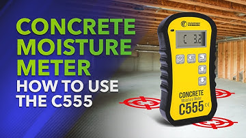 How to Use a Concrete Moisture Meter [C555]