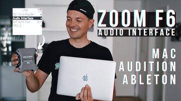 ZOOM F6 AUDIO INTERFACE SETUP | MAC BOOK | ADOBE AUDITION | ABLETON