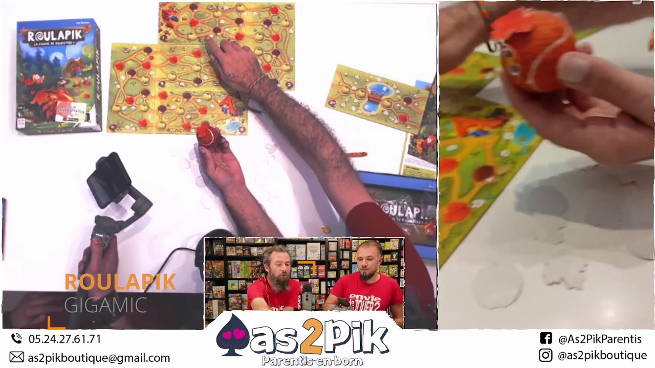 Test du jeu de société Roulapik