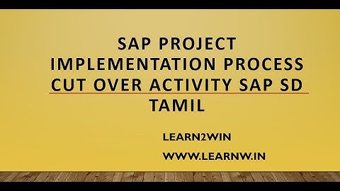 Cut over Activity in SAP SD | sap project implementation | sap process | asap methodology #swaminath
