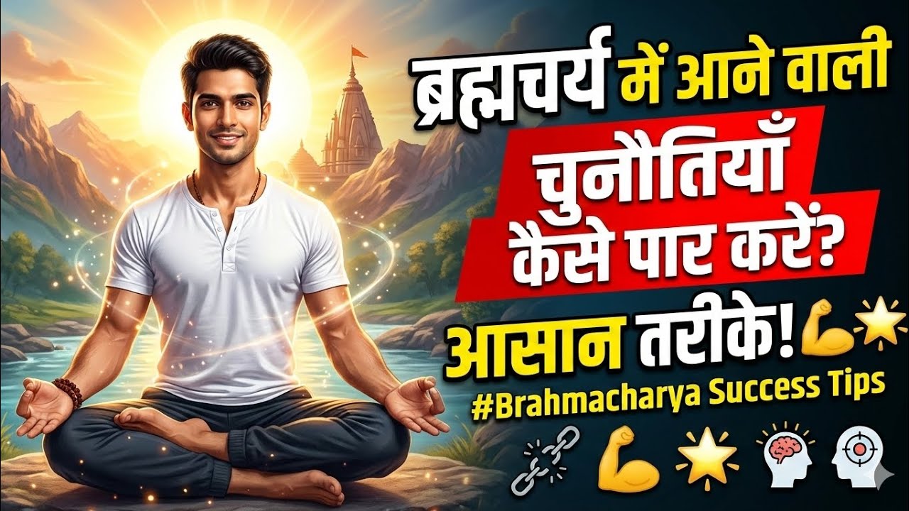ब्रह्मचर्य में आने वाली चुनौतियाँ और उन्हें पार करने के आसान तरीके 💪🌟 | Brahmacharya Success Tips