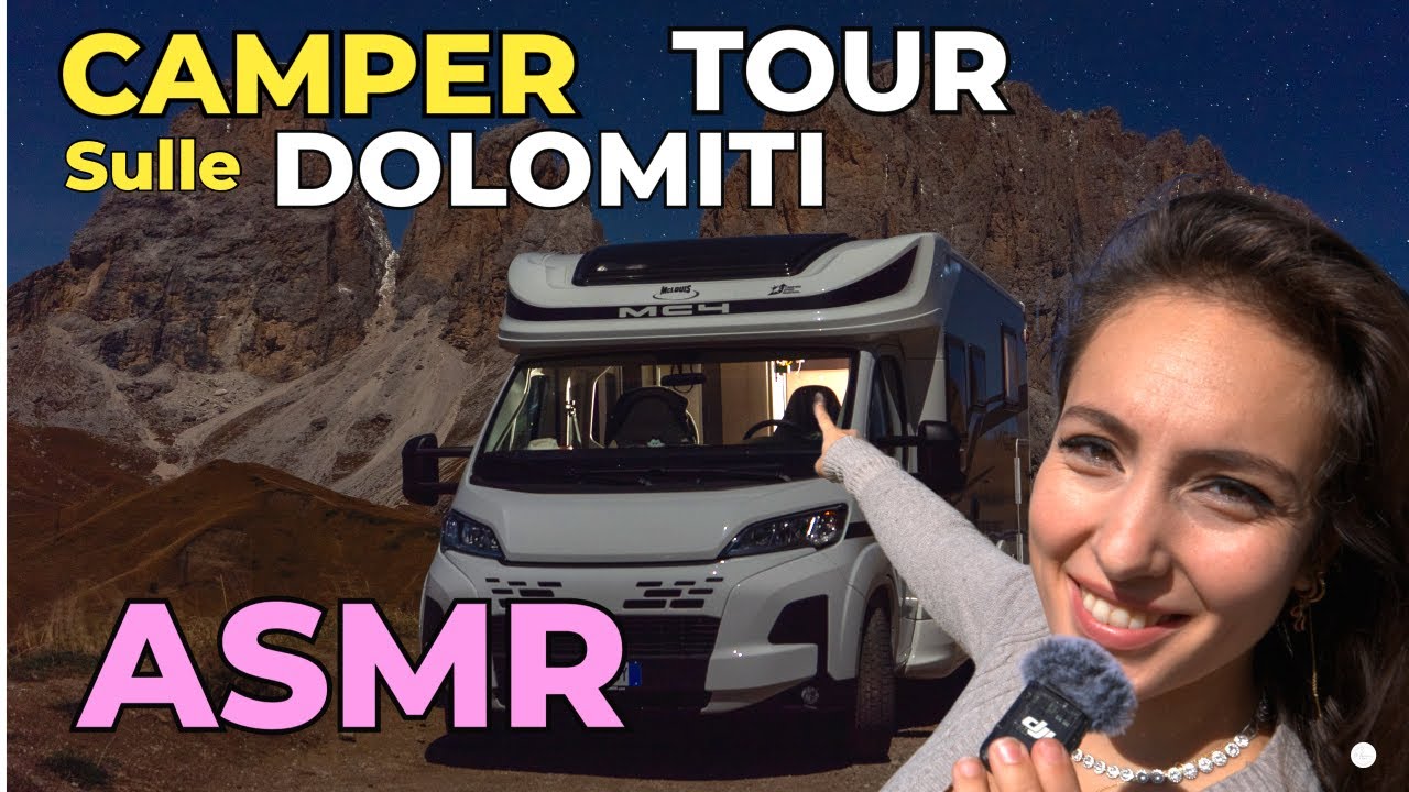ASMR in CAMPER sulle DOLOMITI 🚌🏔️ CAMPER-TOUR, gite e brividini dormendo nella NATURA 😴