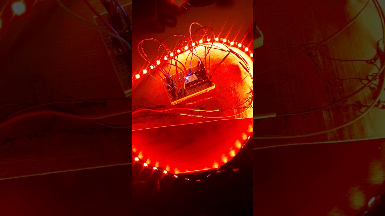 WS2812B LED with an ESP8266 microcontroller - YouTube