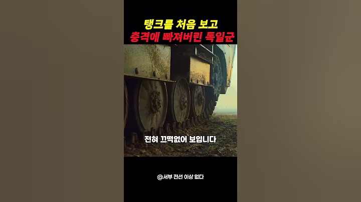 탱크를 처음 보고 충격에 빠져버린 독일군