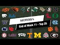 College Football Top 25 Rankings After Week 11 of the 2022 Season