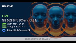 HDSC Spring '24 LIVE CODING SESSION GEN AI 2 (Stage C)