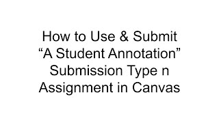 Famous Completing a Canvas Annotation Assignment Profile