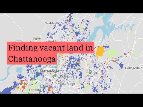 How much vacant land is there in Chattanooga, and who owns it?