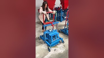Concrete cement egg laying block making machine movable brick machine #blockmachine