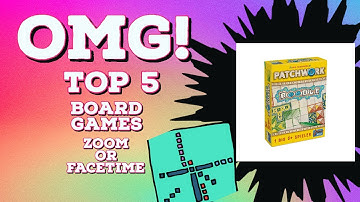 Top 5 Board Games to play over Zoom and Facetime