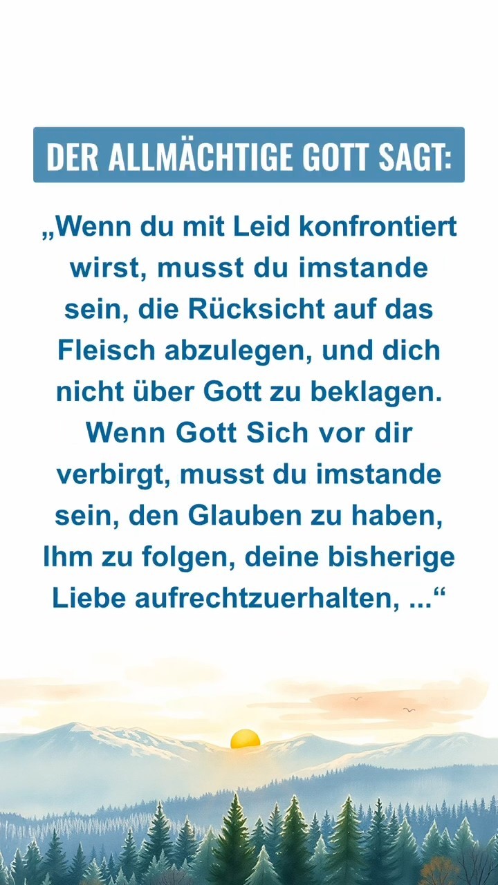 Komm zur Ruhe vor Gott, lies Seine Worte