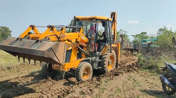 New Jcb 3dx Plus Backhoe Loading Mud in John Deere Tractor | Eicher 485 | Sonalika 60 Rx | JCB Video