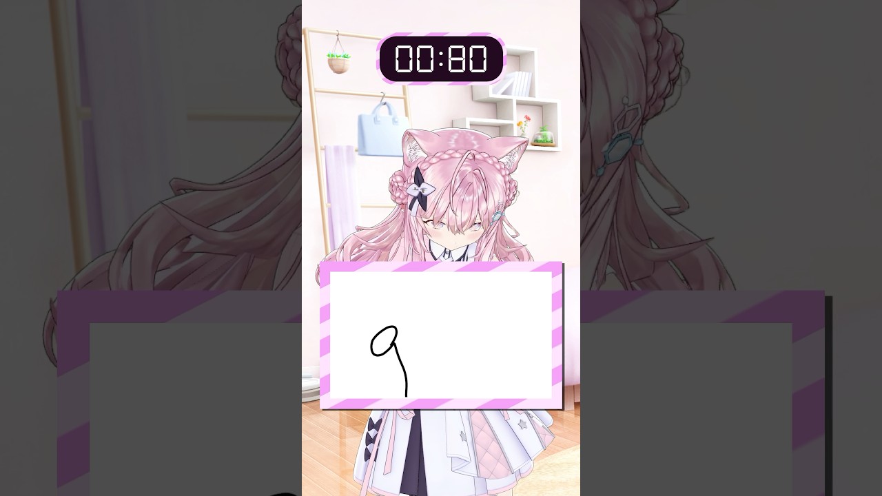 ホロメンの似顔絵を描いて当てさせろ!!難易度アップなPart3【5.4秒チャレンジ】 #shorts #ホロライブ #hololive #博衣こより #54チャレ