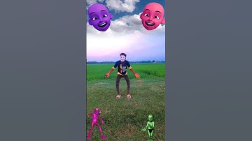 Upin ipin head to frog joker gorilla & dami tu cosita - magic #tranding #viralvideo #comedy  #music​