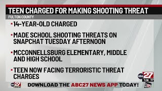 Teen charged after Fulton County school shooting threat