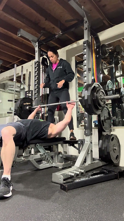 😅 OOPS! 385LBS!!! UP FROM 375LBS 😂🔥 #motivation #chest #funny #stitch #power