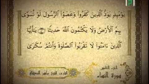 الجزء الخامس من القرآن الكريم   ماهر المعيقلي