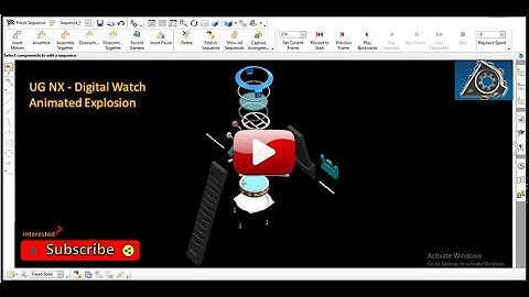 UG NX - Digital Watch Animated Assembly Explosion