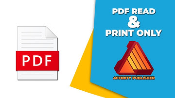 How to make a PDF read and print only in affinity publisher
