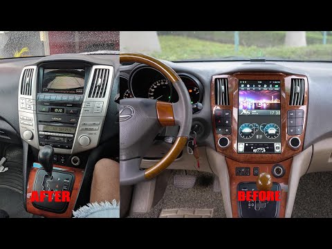 How to install LEXUS RX300 330 tesla style Android 9.0 head unit