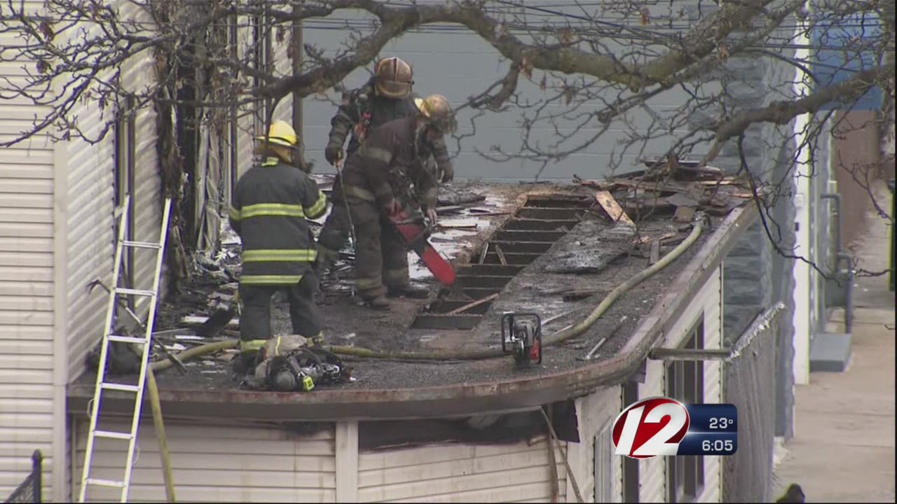 Flames Tear Through Multi-Family Home in Fall River - YouTube