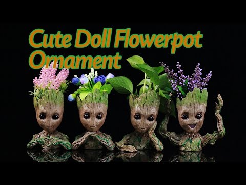 Tree Man Flower Pot Doll Model - GearBest.com