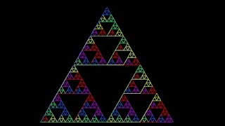 Creating a Colorful Sierpinski Gasket with Python Turtle Graphics
