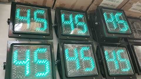 400mm 2 digital countdown timer with red green color.
