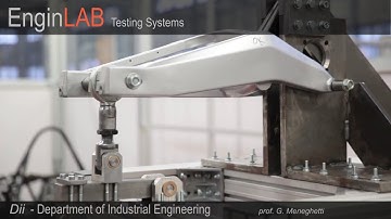 Fatigue test on bike rear swingarm