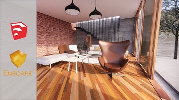 Sketchup Enscape Rendering workflow | sketchup Live Synchronization #interdes