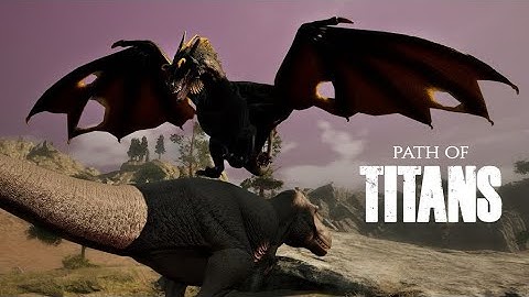 Path of Titans Cinematic Hunt #3 - Dracoviper vs Tyrannosaurus