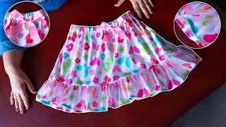 Falda Preciosa Súper Fácil De Hacer Con Solo 2 Medidas Tutorial De Costura Básico.