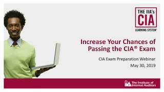 CIA Webinar Recording May 30 2019