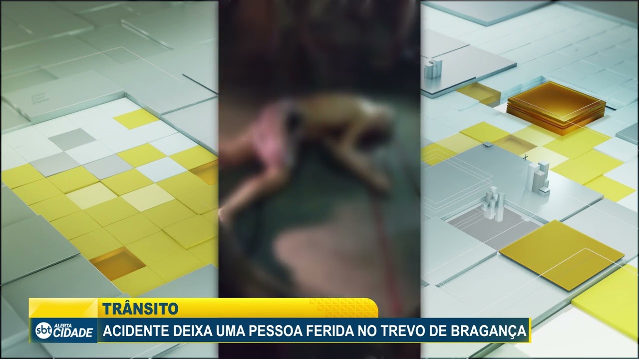 ACIDENTE DEIXA UMA PESSOA FERIDA NO TREVO DE BRAGANÇA