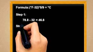 Conversion from Fahrenheit to Celsius