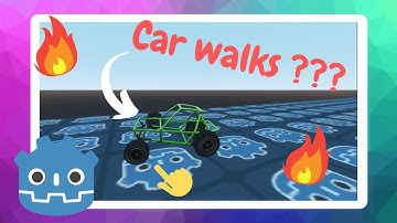 Finally the wheel stays with car but it thinks that it has legs...lol || Godot engine || Rigidbody
