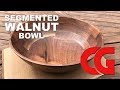 Making a segmented walnut bowl