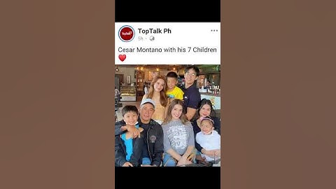 Thumbnail of Cesar Montano and his 7 children. Good looking,  beautiful, and pretty 😍