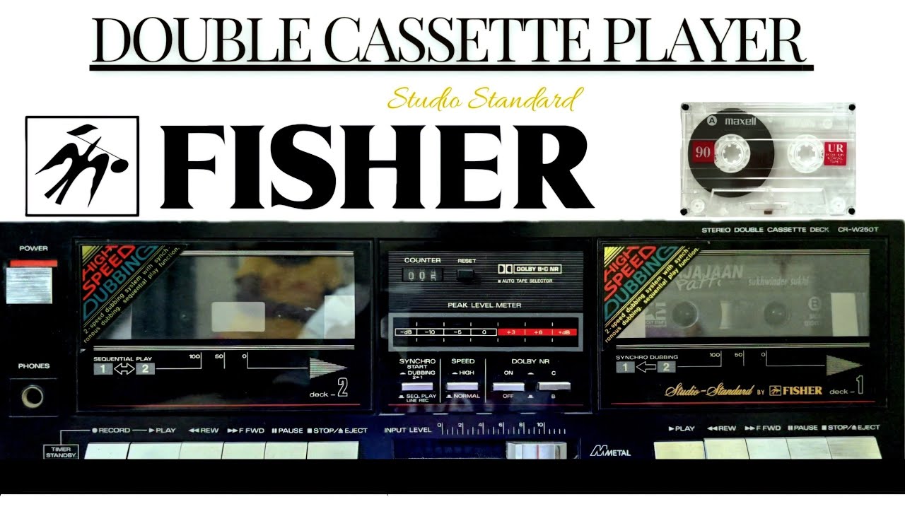 Fisher Double Cassette Deck & recorder | Call 8544818585 