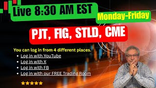 🟢[Charts & Targets Live] CME, STLP, FIG, PJT